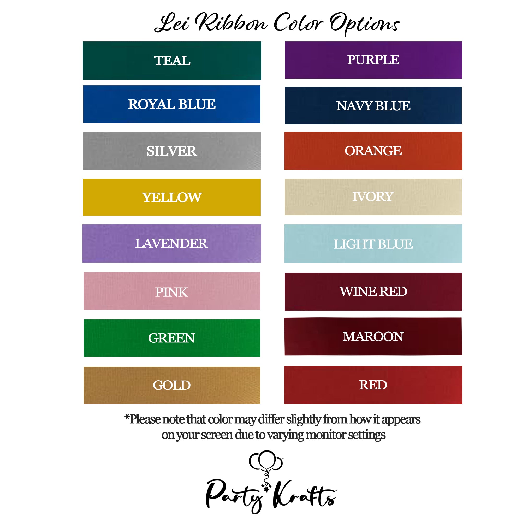 Personalized Graduation Ribbon Lei