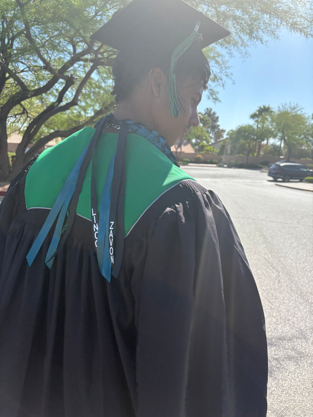 Personalized Graduation Ribbon Lei