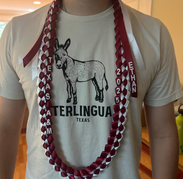 Personalized Graduation Ribbon Lei