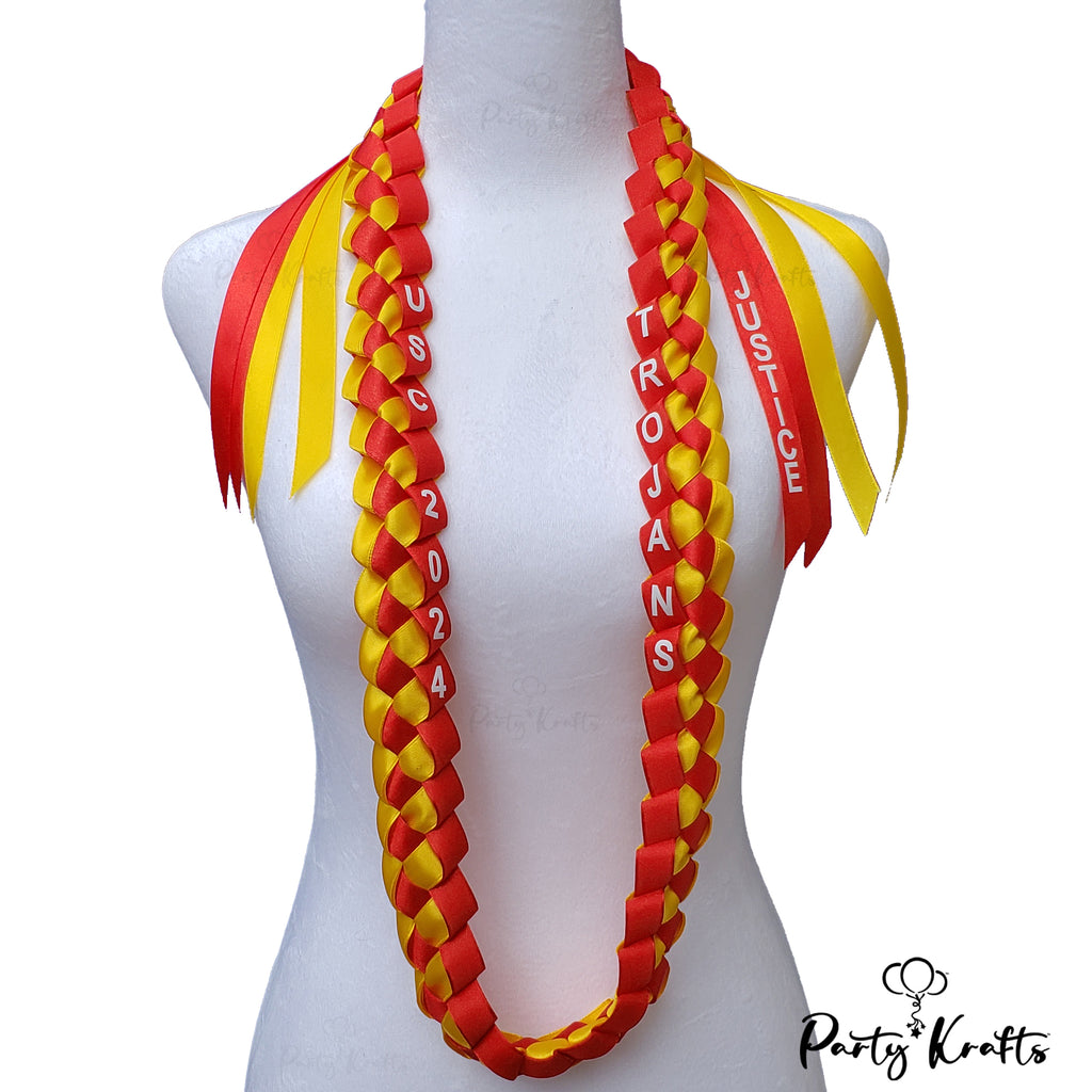 Personalized Graduation Ribbon Lei
