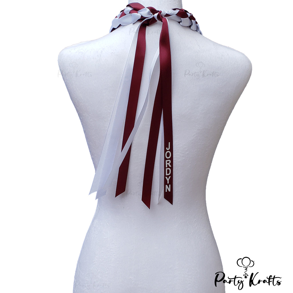 Personalized Graduation Ribbon Lei