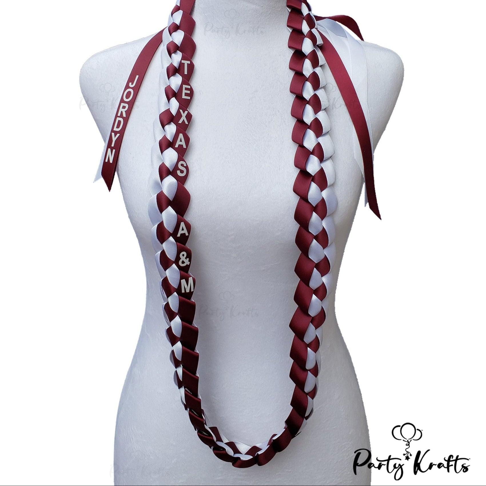 Personalized Graduation Ribbon Lei